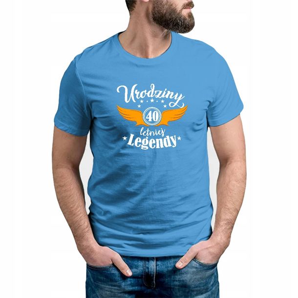 Koszulka Męska Royal Blue r. XXXL 40 URODZINY 03