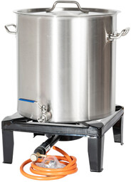 Taboret gazowy 8kw + garnek z kranem 50l zestaw