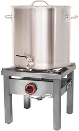 Taboret gazowy 7kw Egaz + garnek 70 l z kranem zestaw