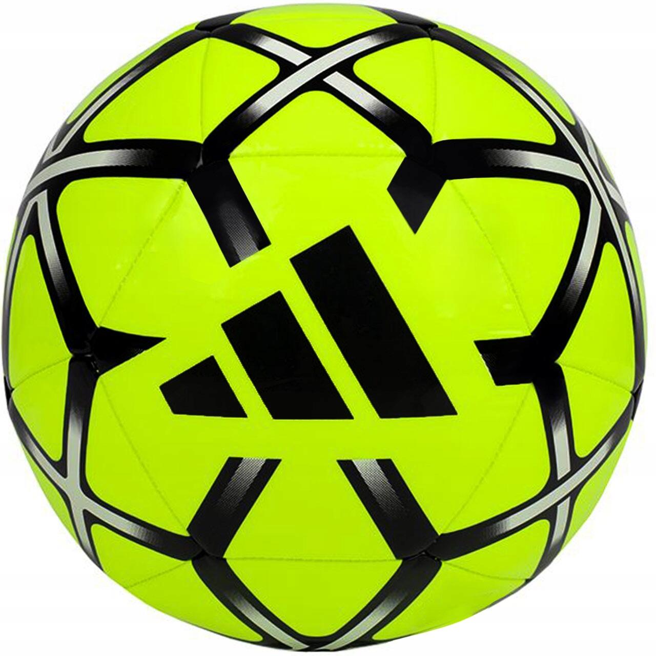 PIŁKA ADIDAS STARLANCER CLUB TRENINGOWA NOŻNA REKREACYJNA ŻÓŁTY CZARNY R. 4
