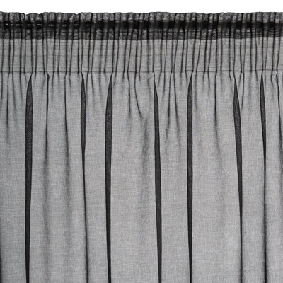 Firana gotowa EUROFIRANY Carli 140 x 270 cm Czarny
