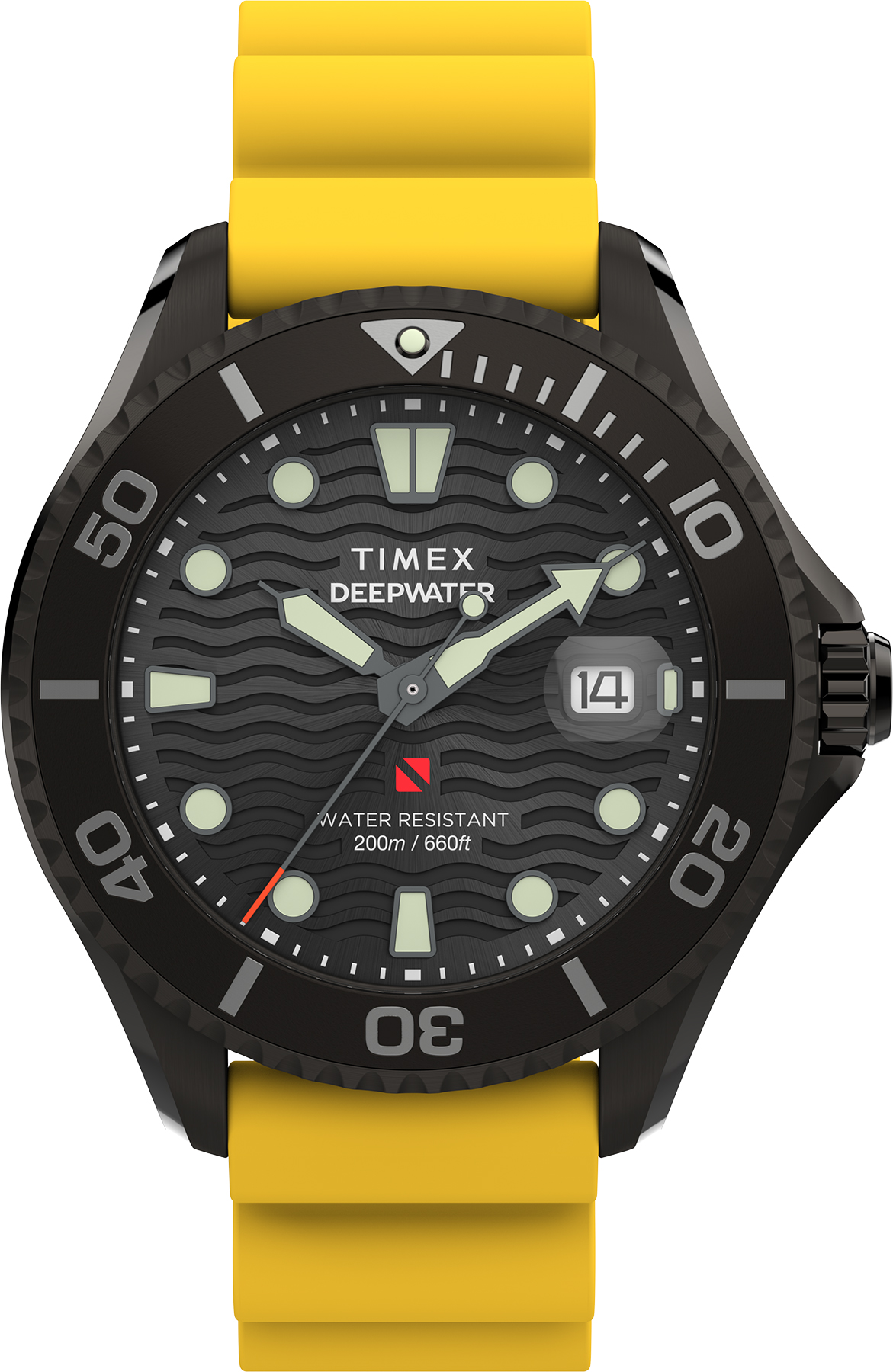 Zegarek Timex TW2W81700 Deepwater Meridian 200 44mm Synthetic Rubber Strap