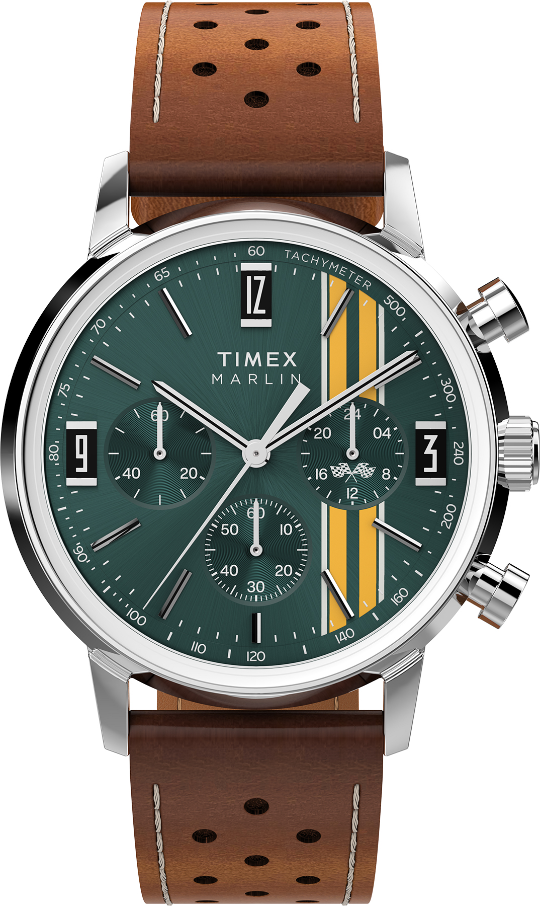 Zegarek Timex TW2W99100 Marlin® Chronograph 40mm Leather Strap