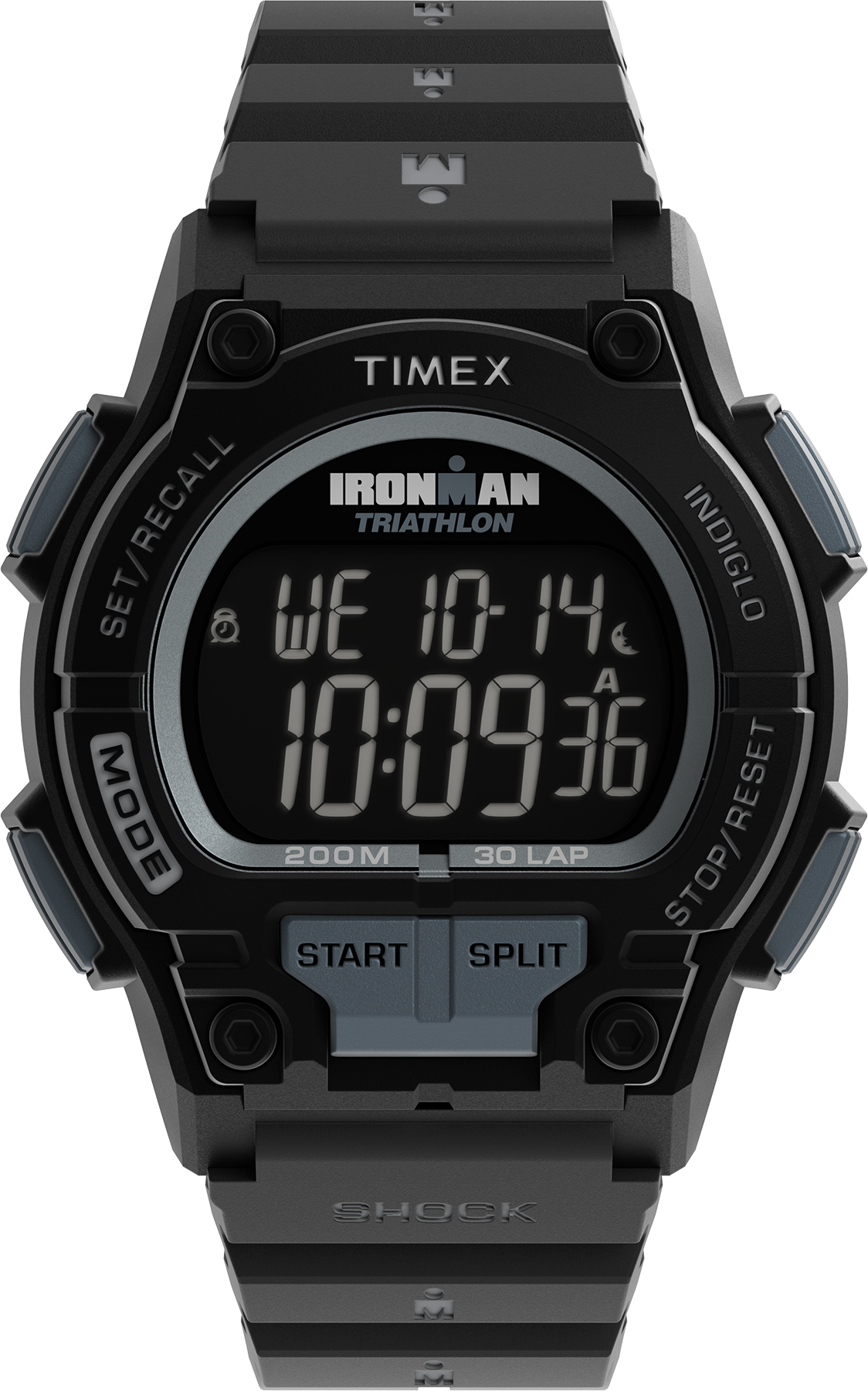 Zegarek Timex TW5M64800 TIMEX® IRONMAN® Shock Endure 42mm Resin Strap