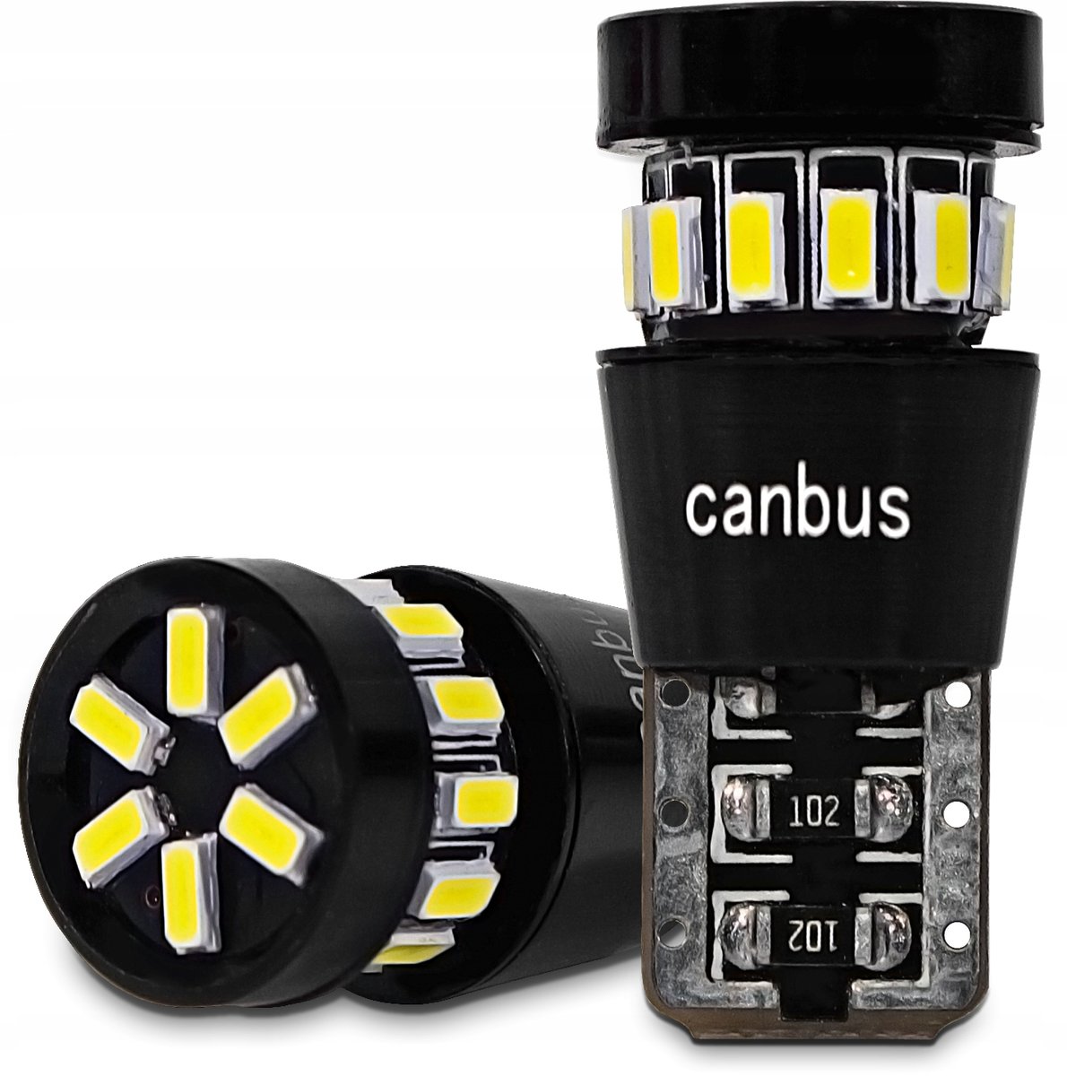 ŻARÓWKA 18 LED CANBUS W5W T10 ŻARÓWKI BIAŁE MOCNE