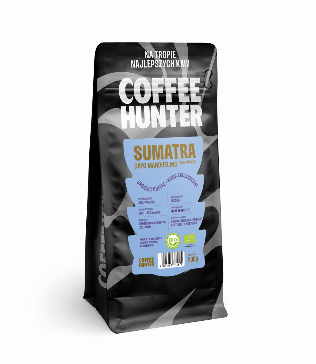 Kawa Organiczna Sumatra Gayo Mandheling KAWA ZIARNISTA 250 g