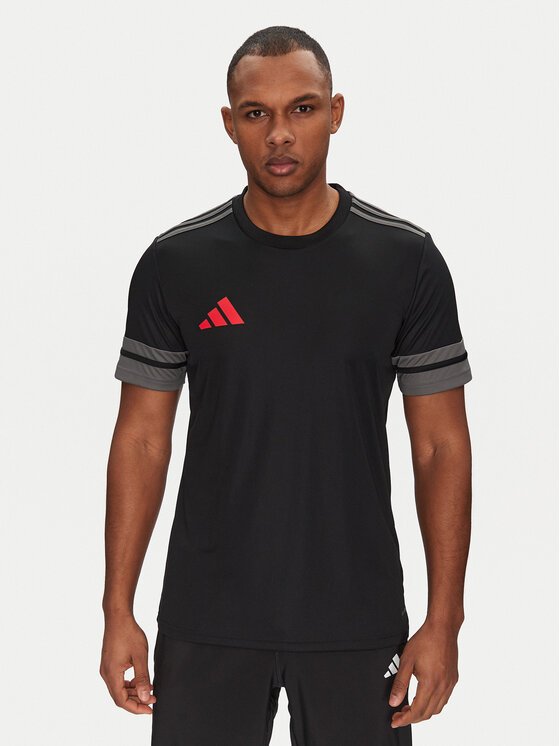 adidas Koszulka techniczna Squadra 25 Jersey JN4450 Czarny Slim Fit