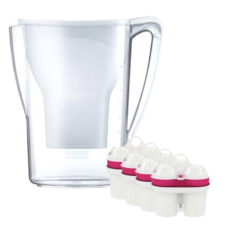 Dzbanek filtrujący wodę BWT Aqualizer Home 2.7L Biały manualny + 4 wkłady magnezowe