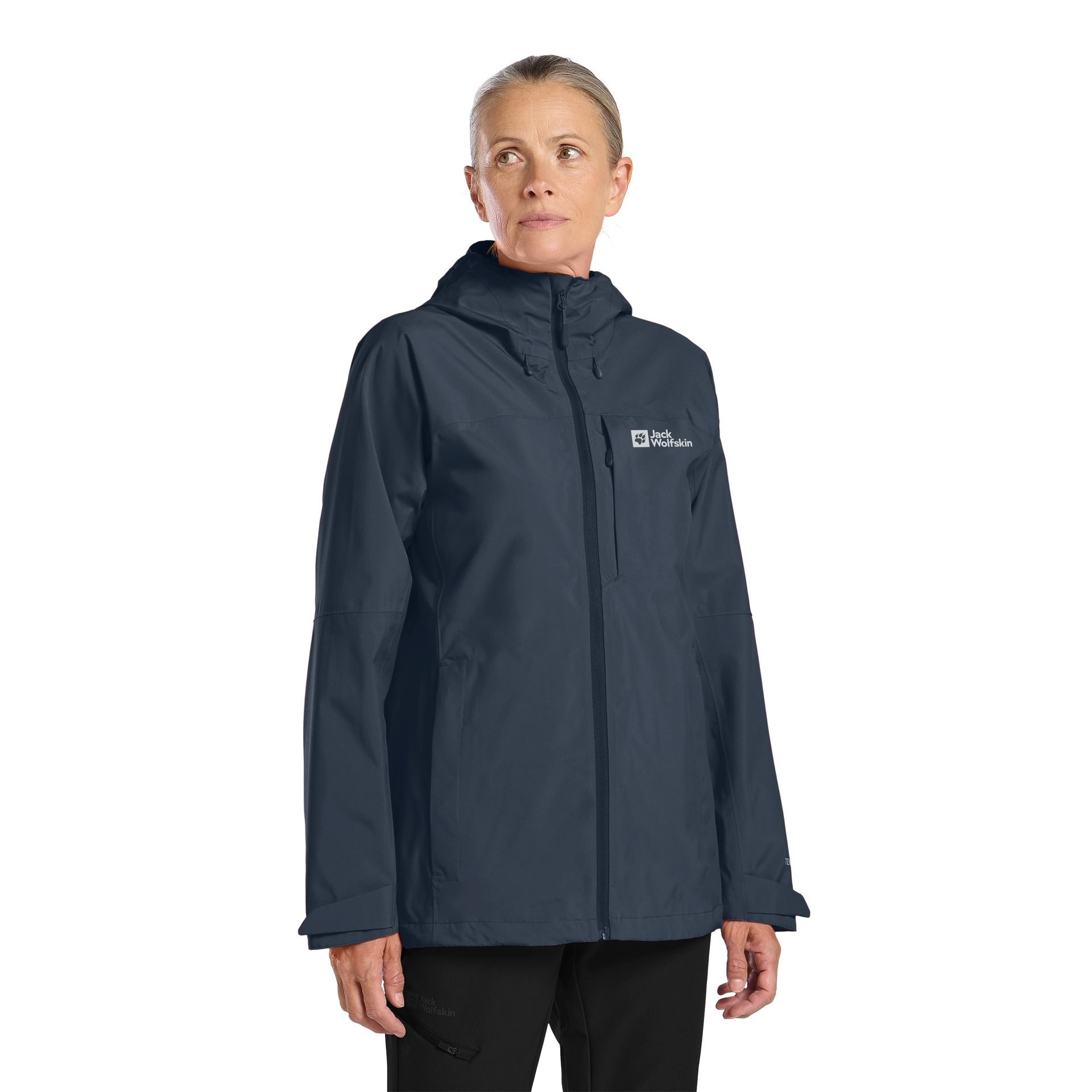 Damska kurtka przeciwdeszczowa Jack Wolfskin TEMPEST 2L JKT W midnight sky - XS