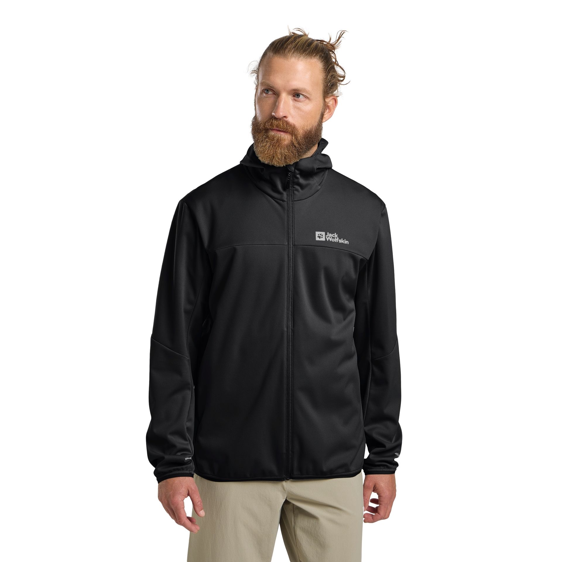 Męska kurtka softshellowa Jack Wolfskin FELDBERG HOODY M black - S