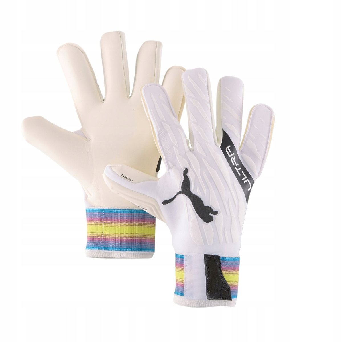 Rękawice bramkarskie Puma Ultra Grip 1 Hybrid Pro białe 41786 06 9,5