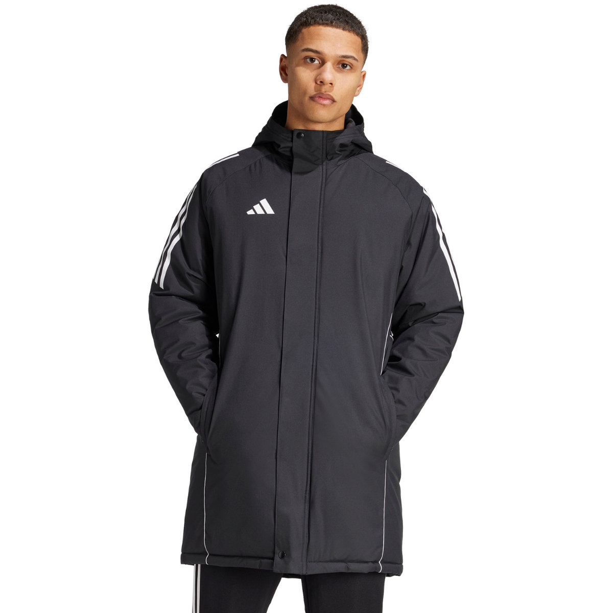 Kurtka męska adidas Tiro 24 Stadium Parka czarno-biała IJ7391 2XL