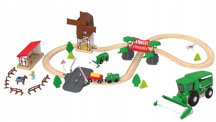Playtive Zestaw Kolejka Elektryczna Gospodarstwo Zabawkowa Wieś Dla Dzieci