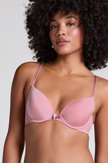 Hunkemöller Biustonosz usztywniany z fiszbinami Plunge Różowy