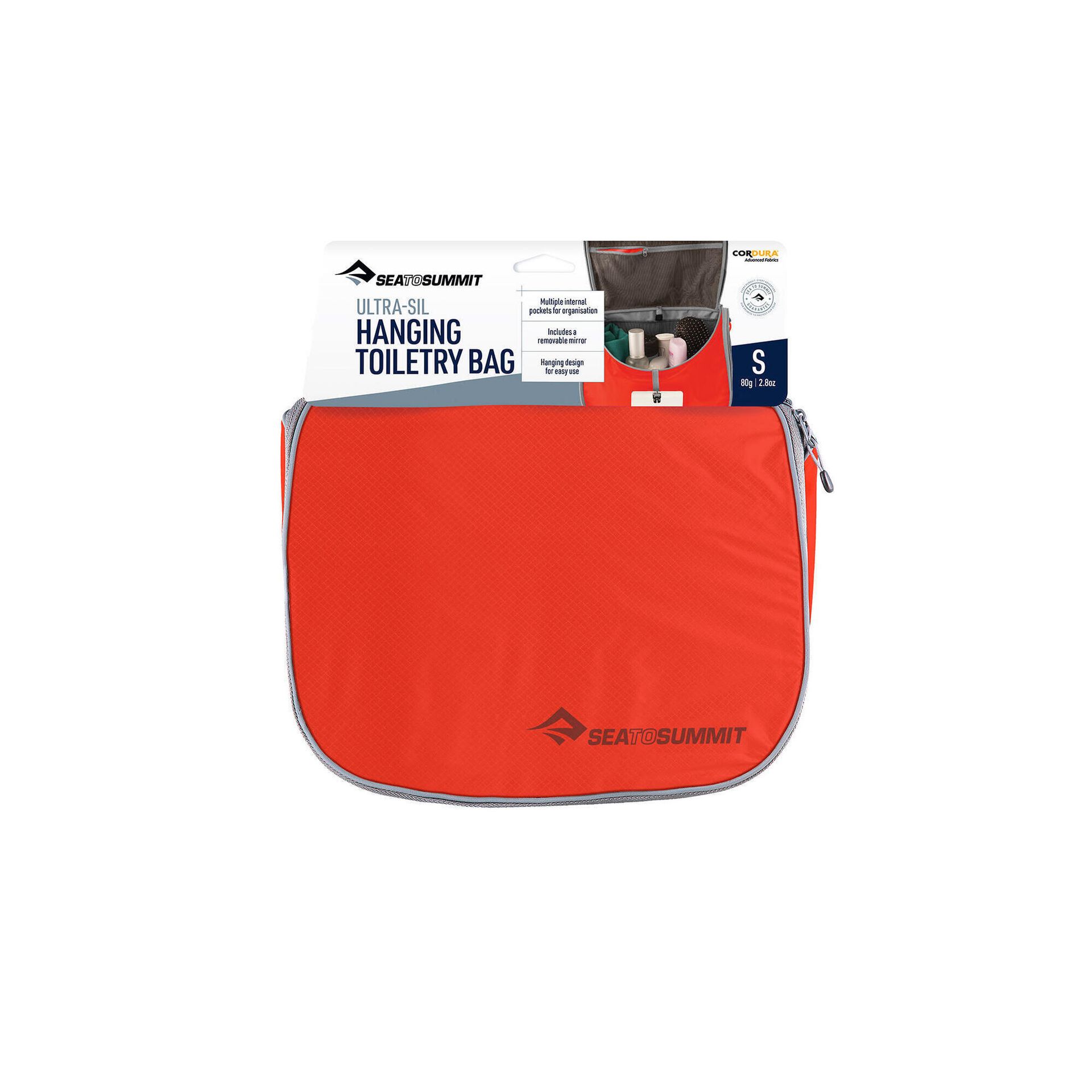 Kosmetyczka podróżna Sea To Summit Ultra-Sil Hanging Toiletry Bag Spicy Orange S