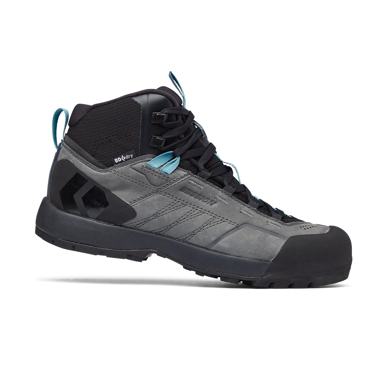 Damskie buty turystyczne Black Diamond Mission LTHR MID WP Rozmiar butów (UE): 39,5 / Kolor: szary