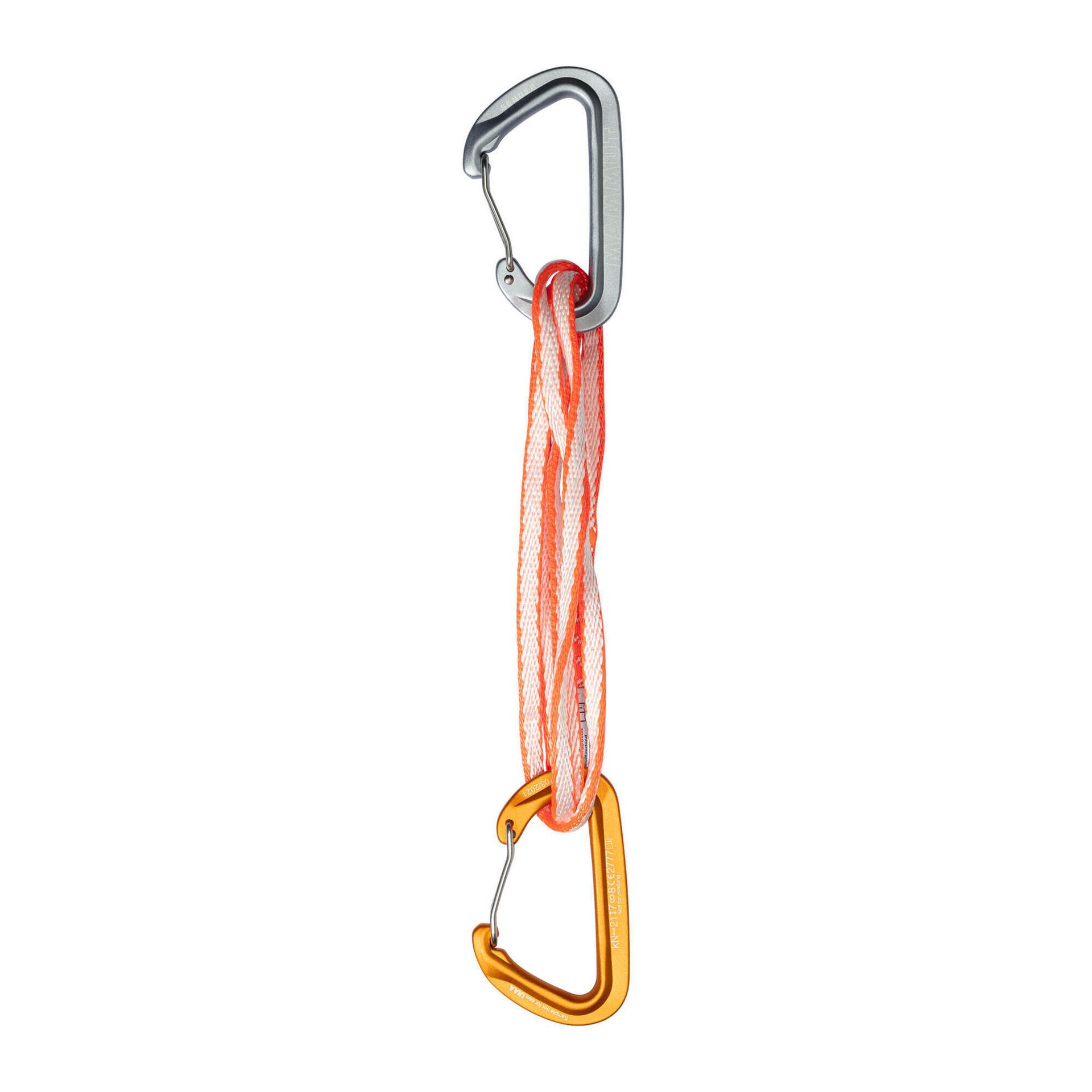 Mammut Sender Wire Quickdraw 60cm, szary/złoty 2022 Ekspresy wspinaczkowe 2040-02820-19272-60