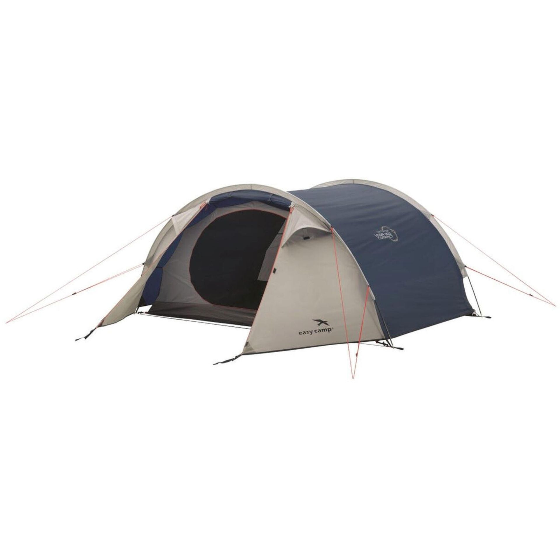 Easy Camp Namiot tunelowy Vega 300 Compact, 3-osobowy, zielony