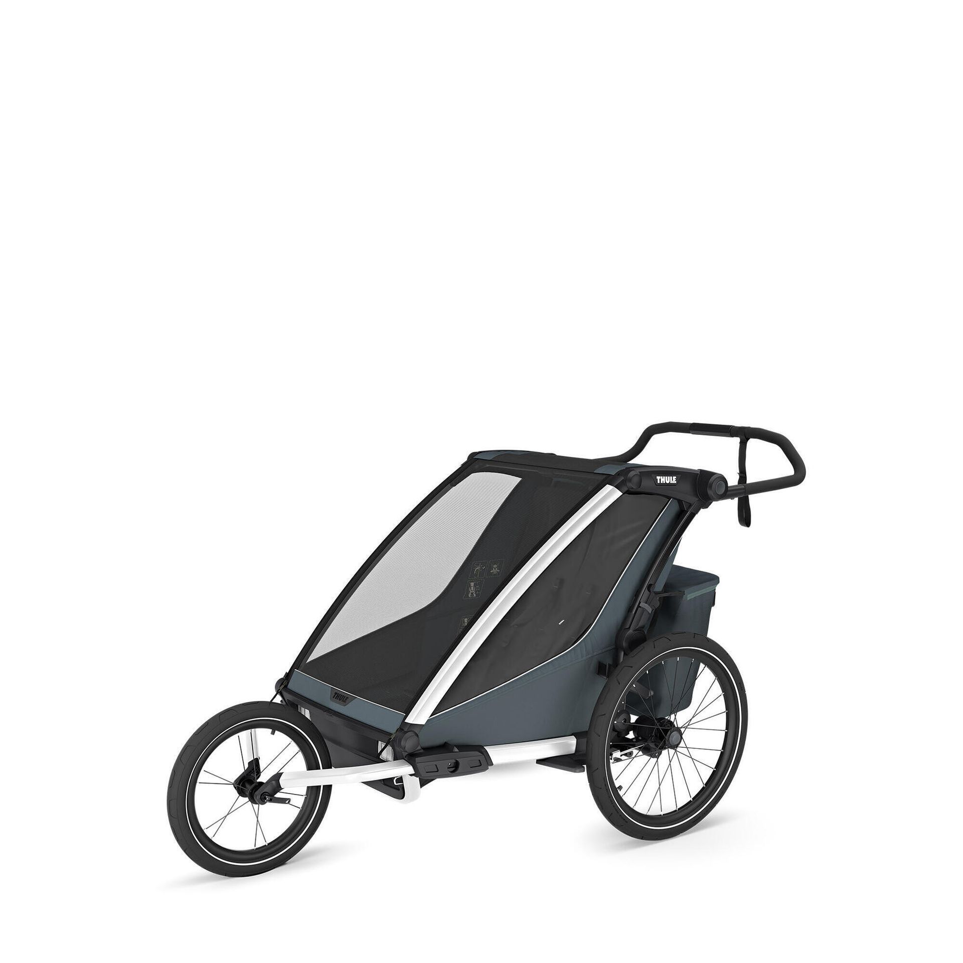 Wózek dziecięcy Thule Chariot Cross 2 double dark slate