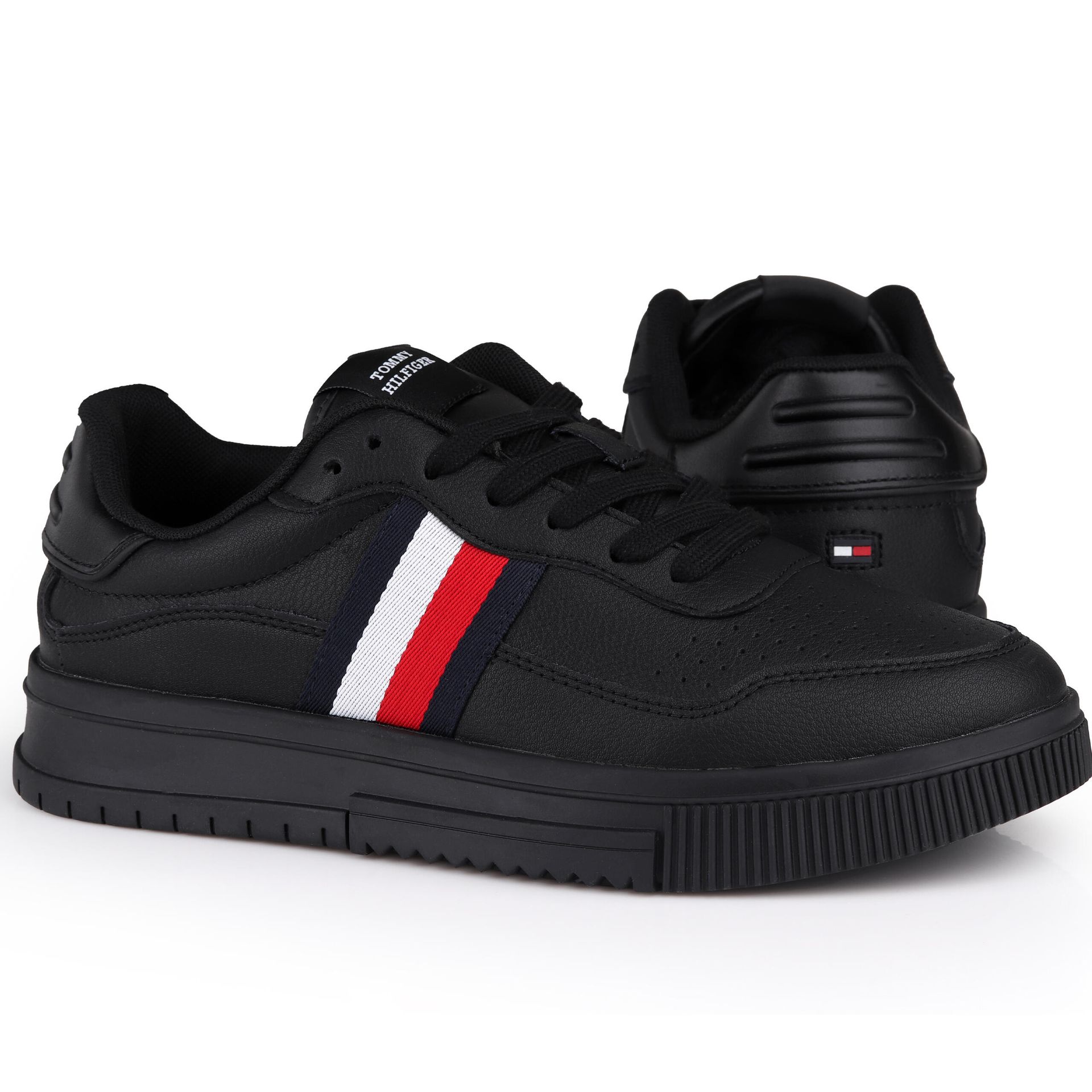 Buty męskie Tommy Jeans Supercup Leather Stripes
