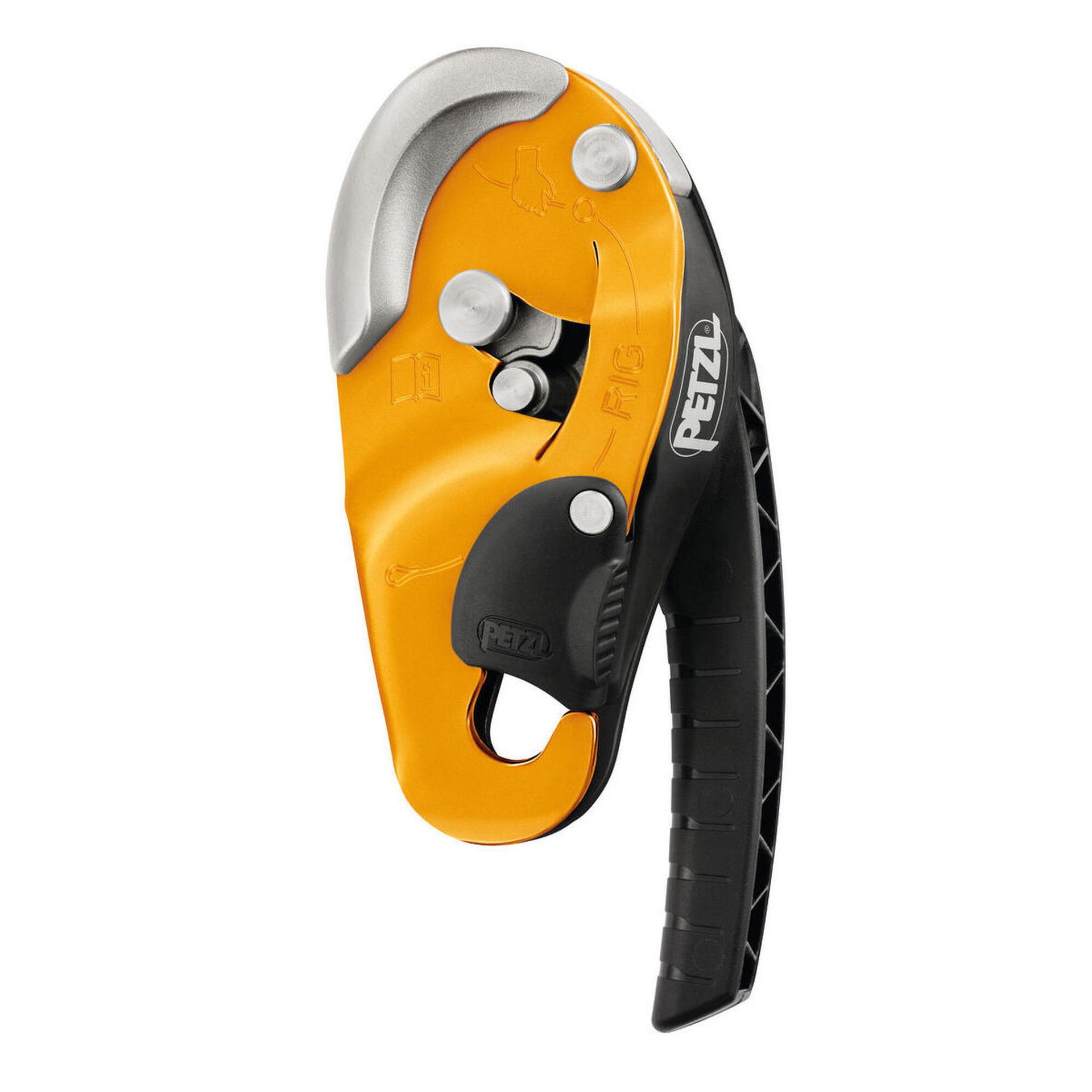Petzl Przyrząd Zjazdowy Rig żółty - D021AA00