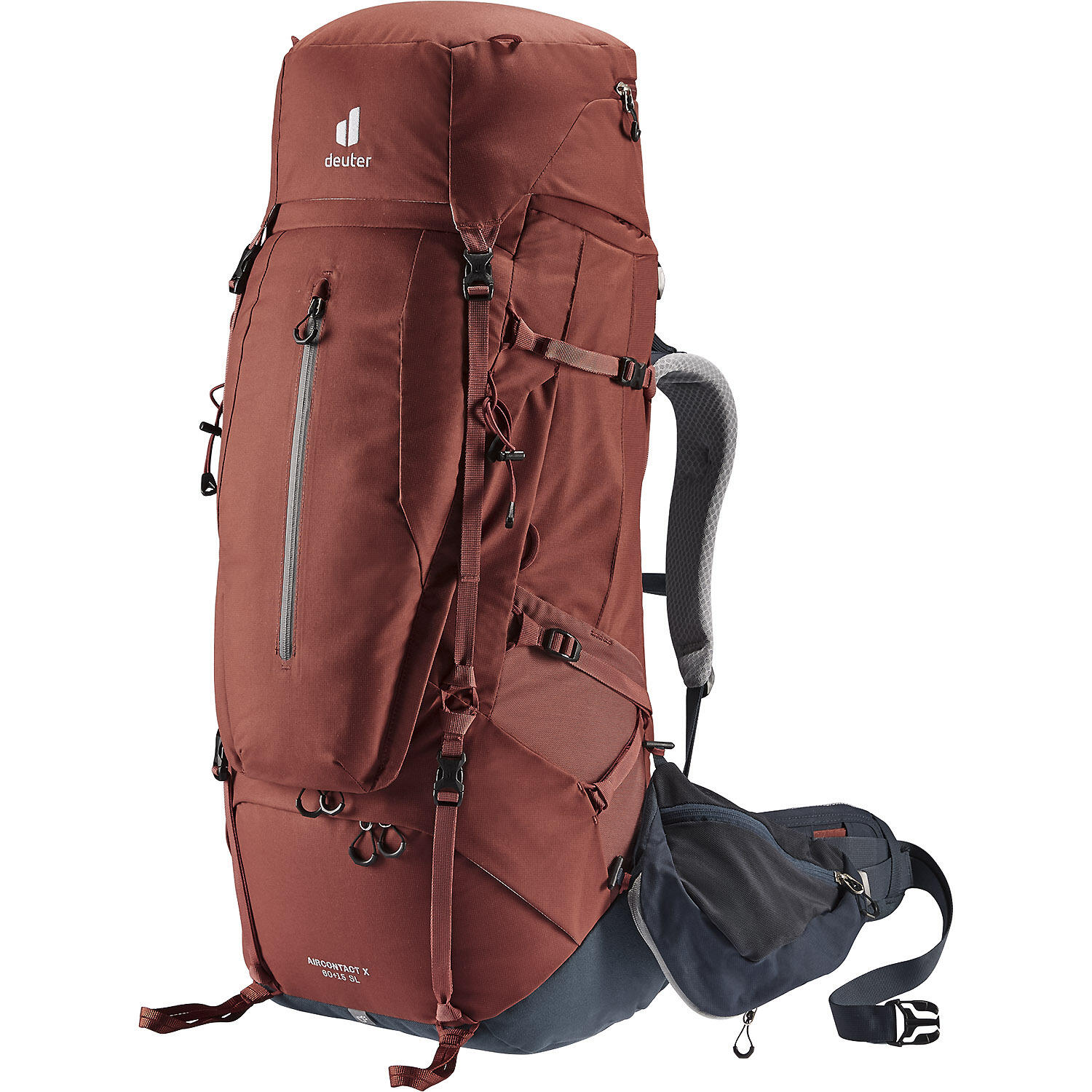 Plecak trekkingowy Deuter Aircontact X 60+15 redwood-ink