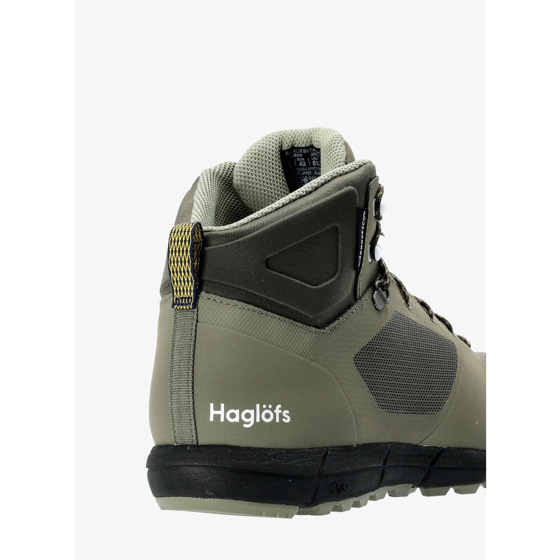 Haglöfs Męskie buty trekkingowe L.I.M Mid Proof Eco wodoszczelne, oddychające, z amortyzacją, Sage Green Deep Woods, 44 2/3 EU