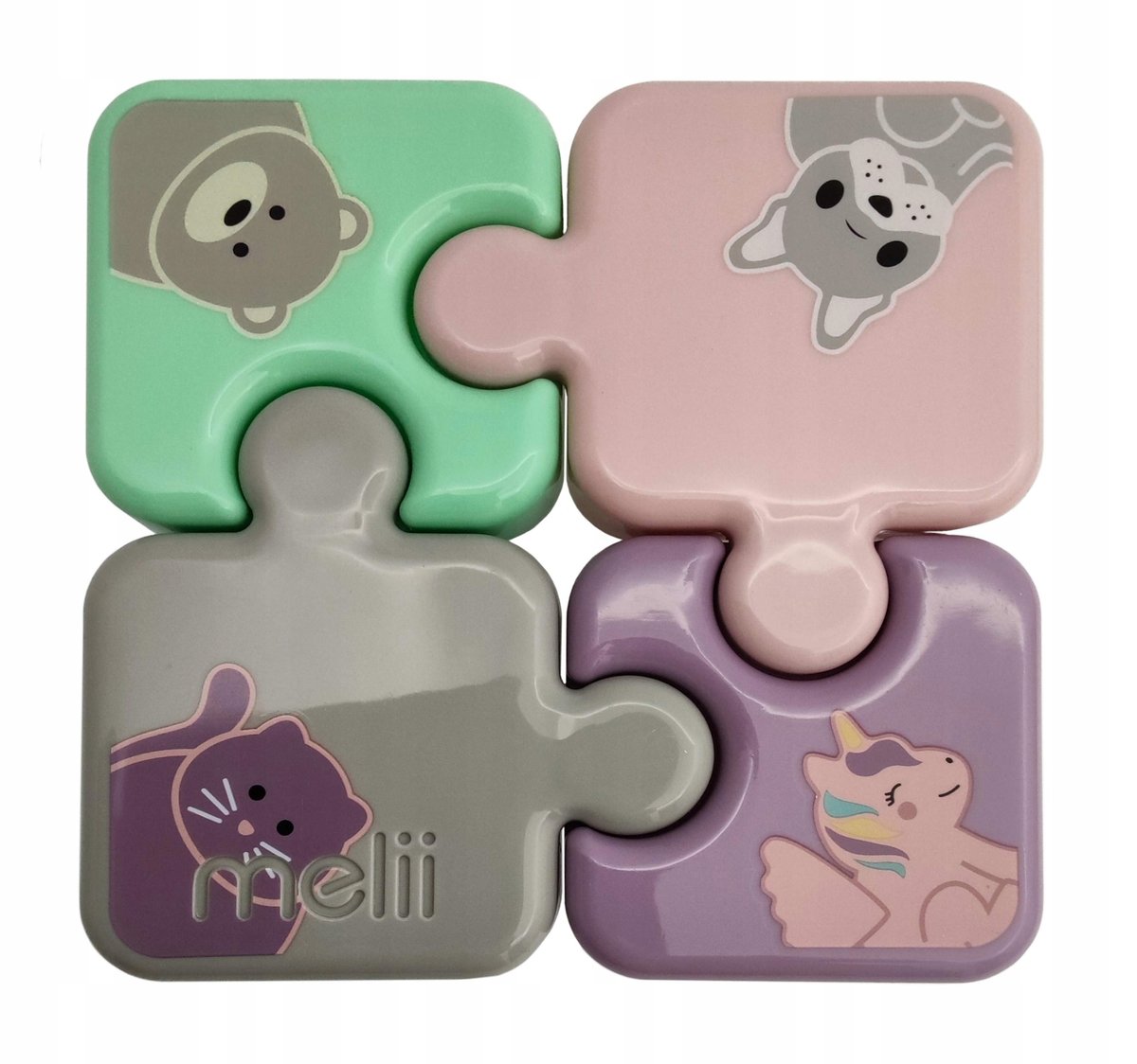 Melii Pojemnik na żywność 4 elementy WIELOKOLOROWY