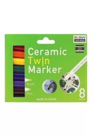 Markery do ceramiki i porcelany Primary 8 kolorów