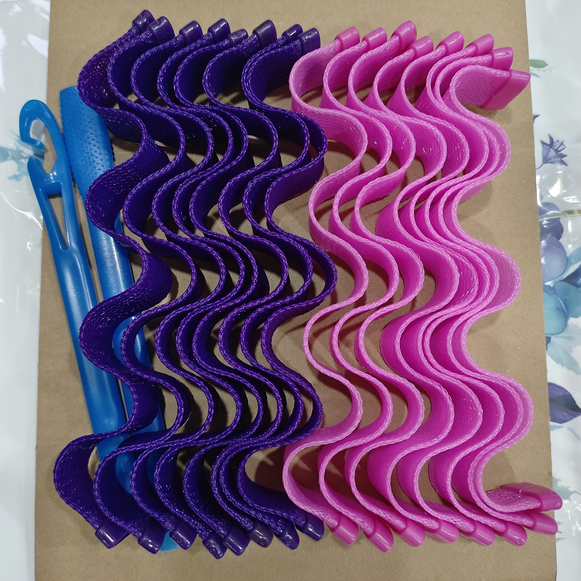 TEMU 10/16 szt. Bezgrzewcze Lokówki do Włosów - Bez Użycia Ciepła, Elastyczne Spiralne Rolki z Siatki do DIY Fali, Wysokiej Jakości i Wielokrotnego
