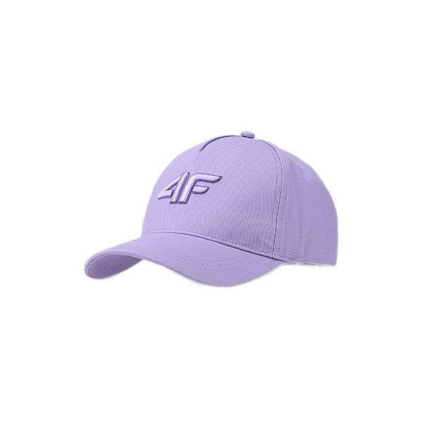 Dziecięca czapka z daszkiem 4F 4FJWSS25ACABU388-51S Fioletowy