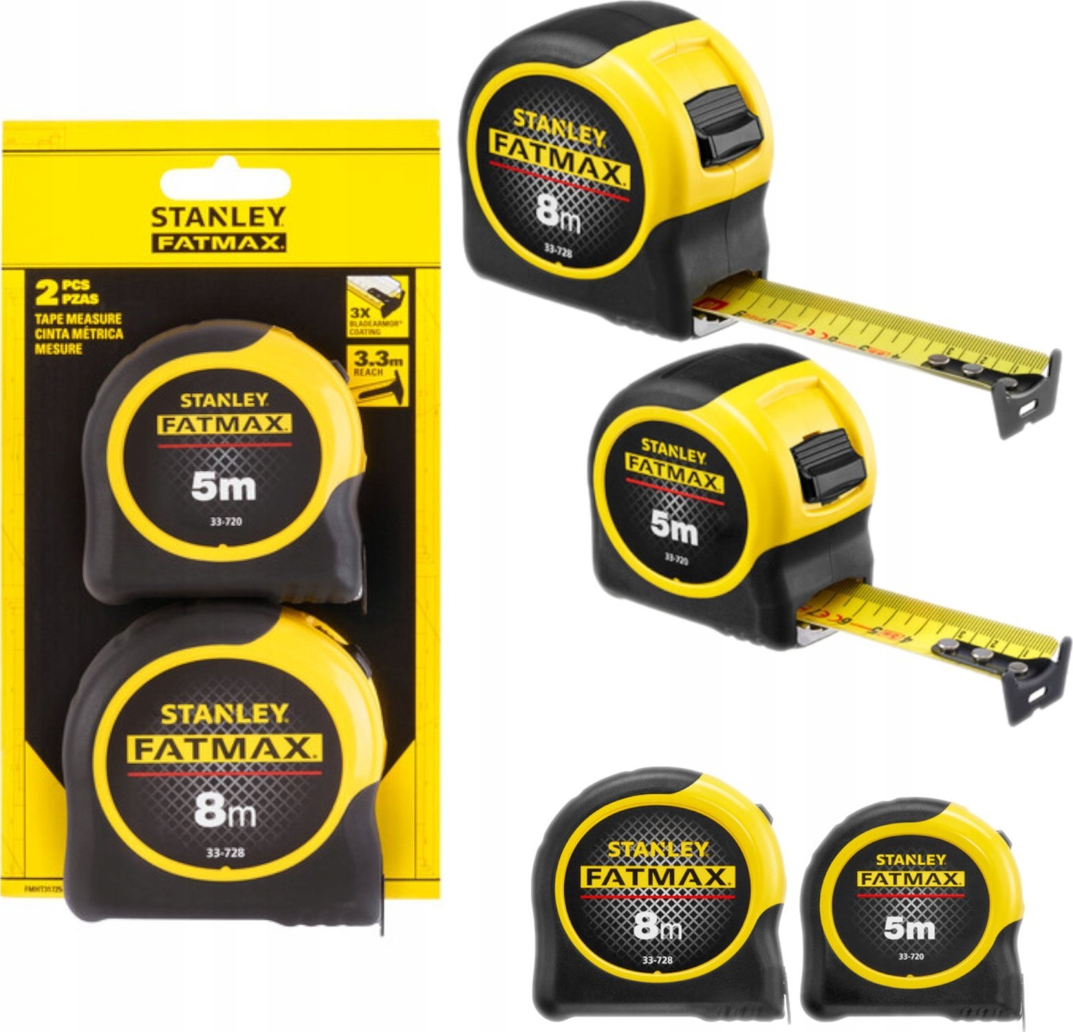Stanley Dwupak miar FATMAX Blade Armor 5M i 8M, 32MM FMHT31725-0