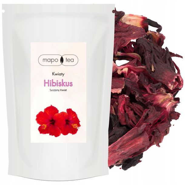 Hibiskus Herbata Cały Kwiat Suszony 1kg 1000g Duże Opakowanie Malwa