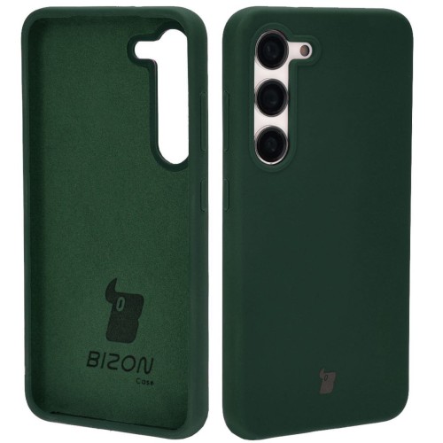 Bizon Etui silikonowe Soft Case do Galaxy S23, ciemnozielone