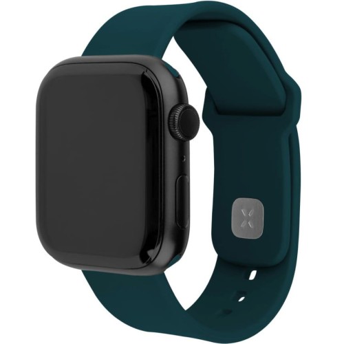 Fixed Silikonowy pasek Silicone Strap do Apple Watch 44/45/46/49 mm, ciemnozielony