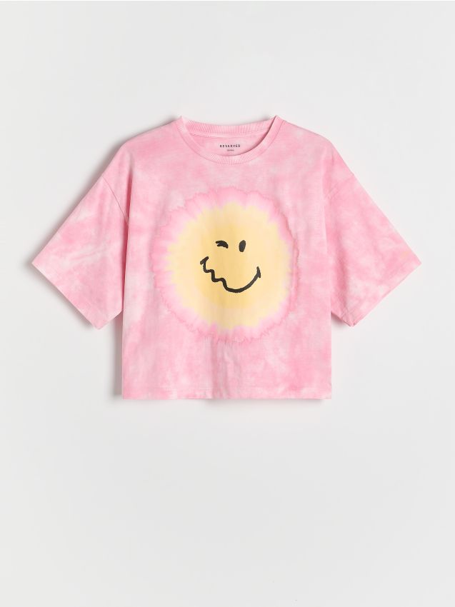 Reserved - Krótki t-shirt SmileyWorld® - wielobarwny
