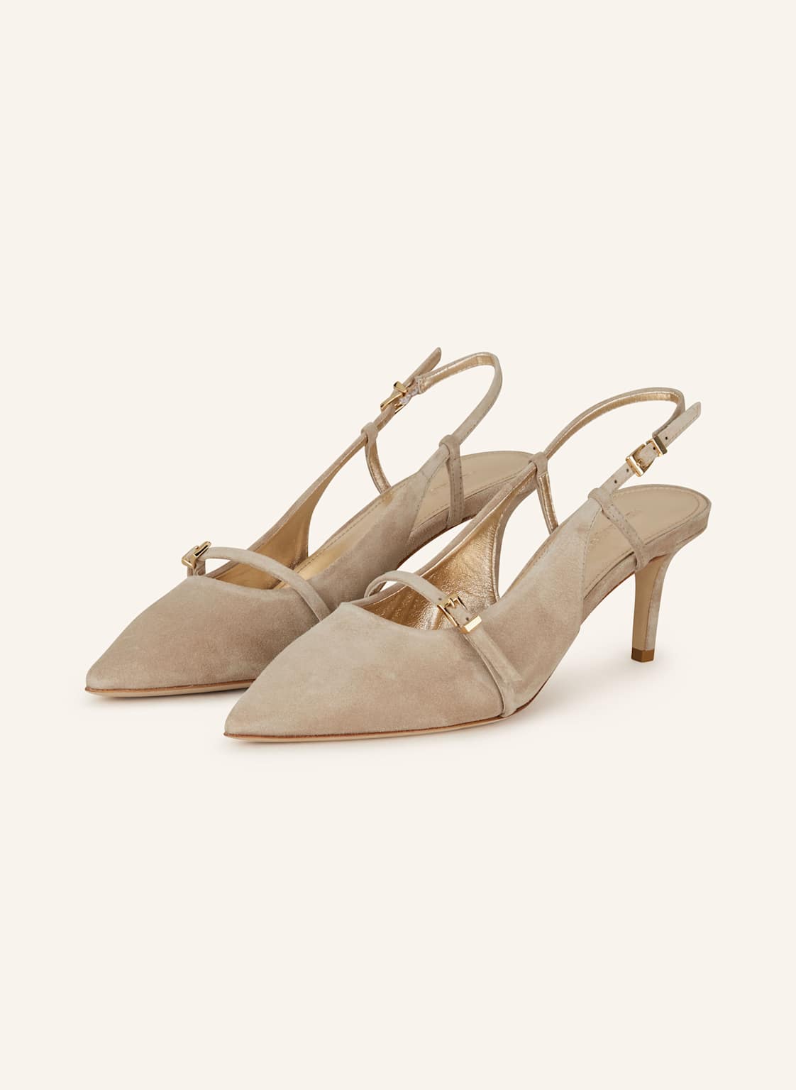 Kennel & Schmenger Czółenka Z Odkrytą Piętą Lucia beige