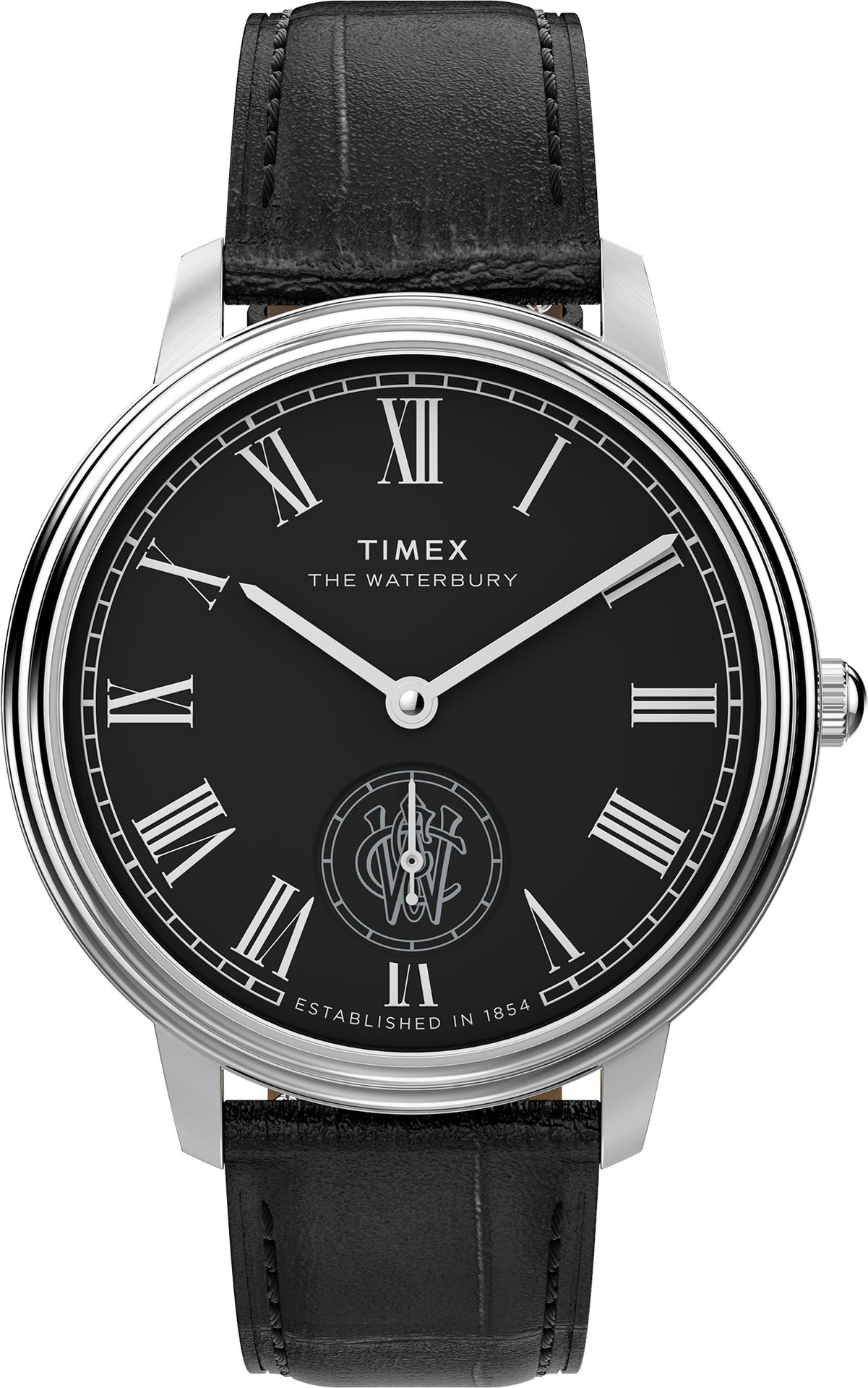 Zegarek Timex TW2Y23200 Waterbury Metropolitan Sub-Second 39mm Leather Strap
