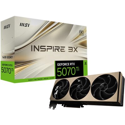 MSI GeForce RTX 5070 Ti Inspire 3X OC Plus 16GB DLSS 4