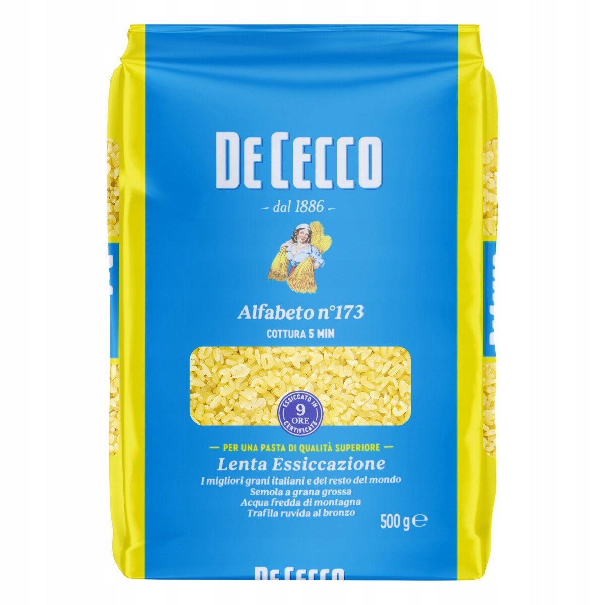 Pasta Alfabeto n.173 500gr makaron dla dzieci literki alfabet włoski