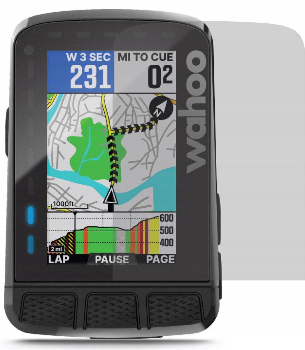 Matowe szkło ochronne do WAHOO Elemnt Roam GPS V2