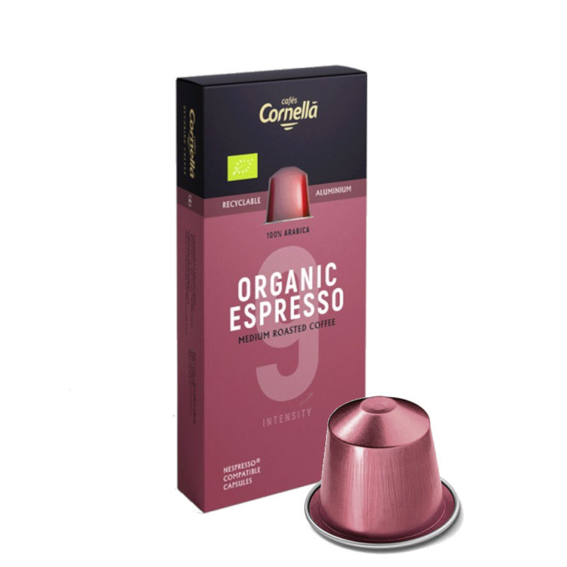 Kapsułki do ekspresu CORNELLA Organic Espresso 10 szt