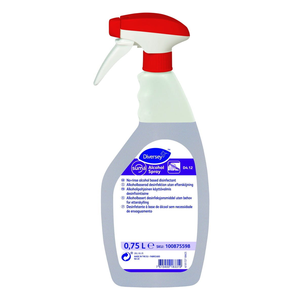 Diversey Suma Alcohol Spray D4.12 750 ml do powierzchni