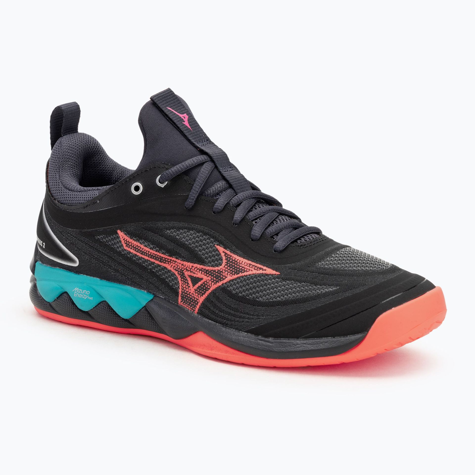 Buty do siatkówki Mizuno Wave Luminous 3 black/neon flame/peacock blue WYSYŁKA W 24H 30 DNI NA ZWROT