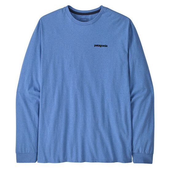 Koszulka męska Patagonia P-6 Logo Responsibili Tee LS Rozmiar: XL / Kolor: jasnoniebieski