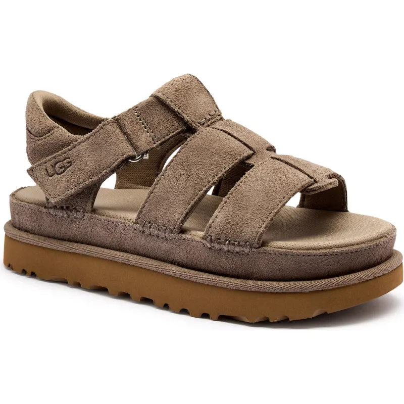 UGG Sandały W GOLDENSTAR STRAP | zamsz