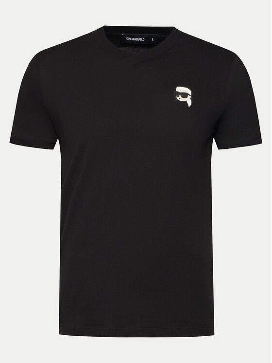 KARL LAGERFELD T-Shirt 755021 552224 Czarny Regular Fit