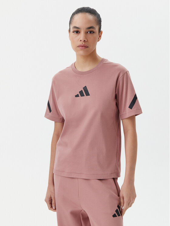 adidas T-Shirt Z.N.E. JC9311 Różowy Regular Fit