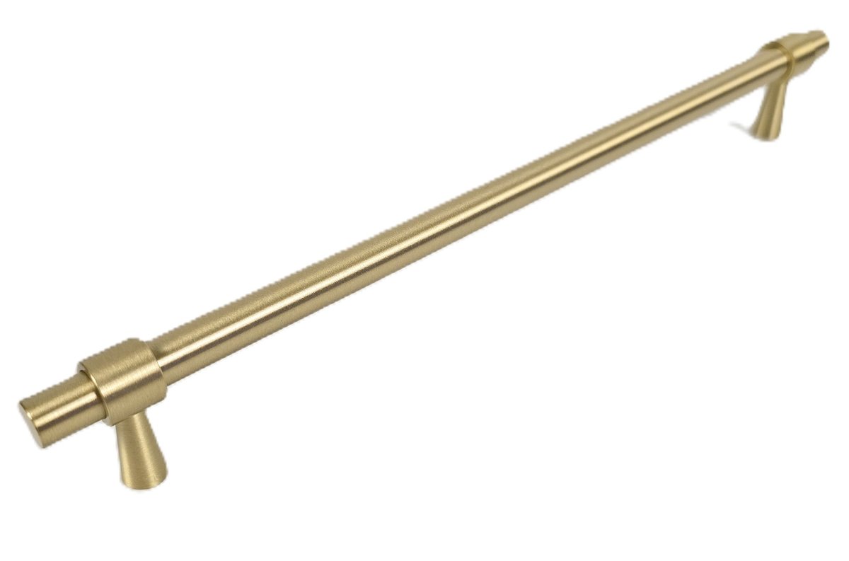 Uchwyt meblowy złoty mosiądz reling 224 mm