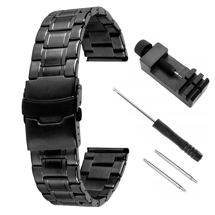 BRANSOLETA DO ZEGARKA SMARTWATCHA UNIWERSALNA 18 MM CZARNA TELESKOPY